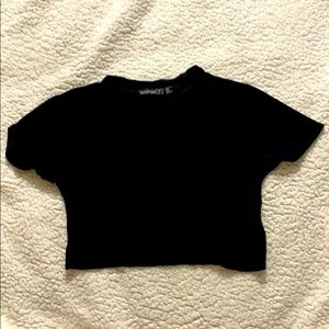 Black Boohoo CropTop